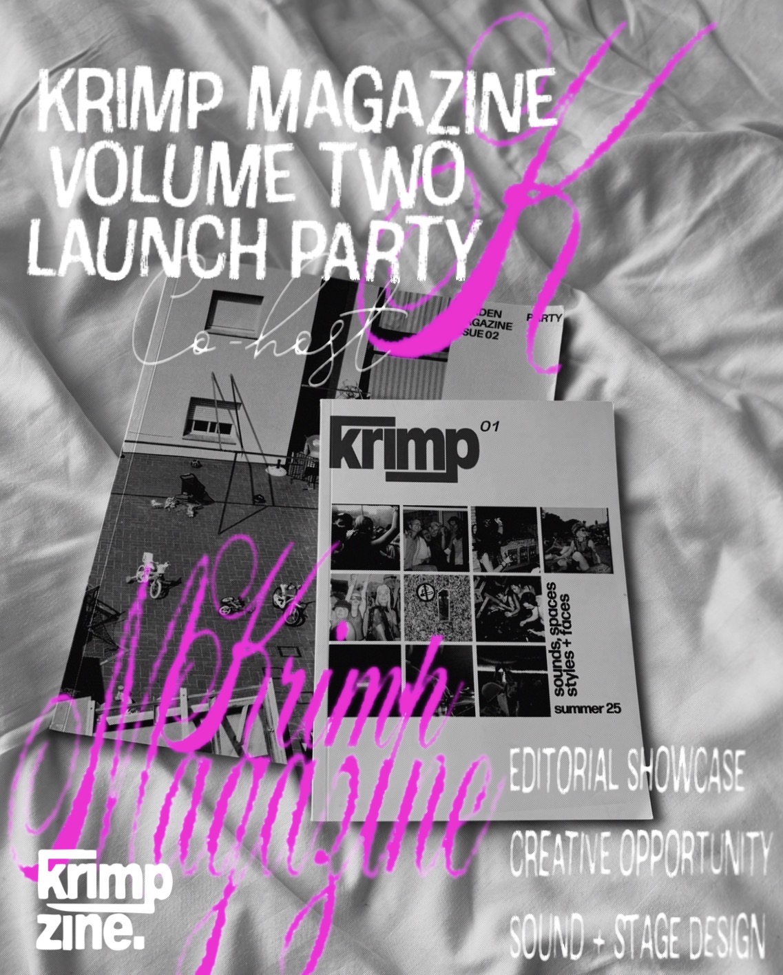 Krimp x Keep Moovin launch party artwork